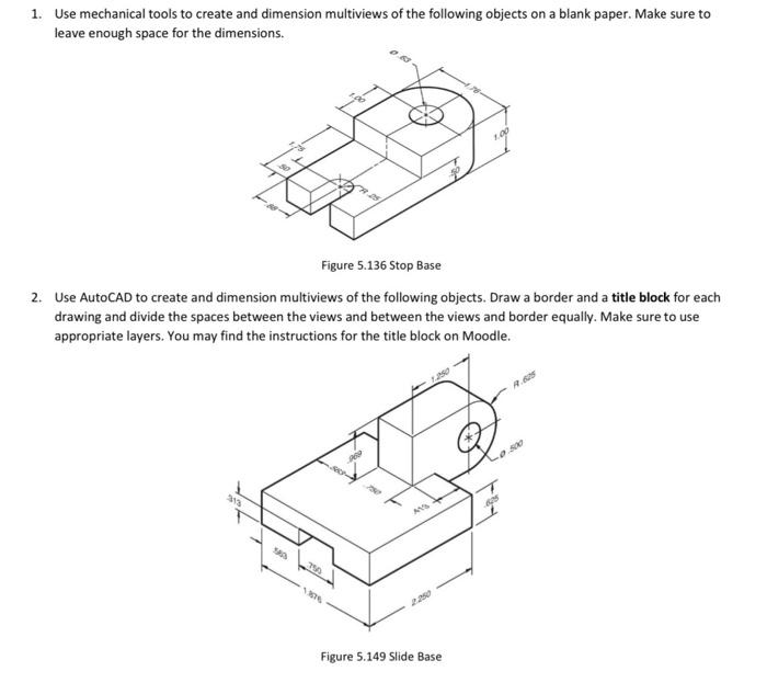 Solved you may draw both on autoCad please INCLUDE HIDDEN | Chegg.com