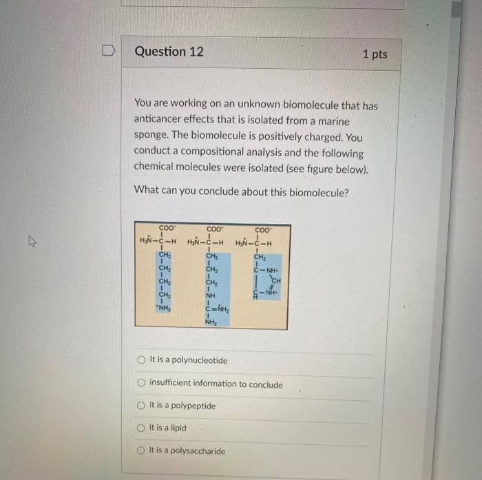Solved Question 12 1 pts You are working on an unknown | Chegg.com