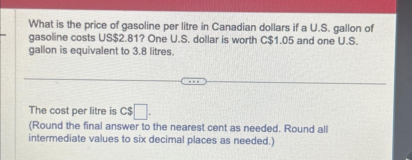 Litres per us outlet gallon