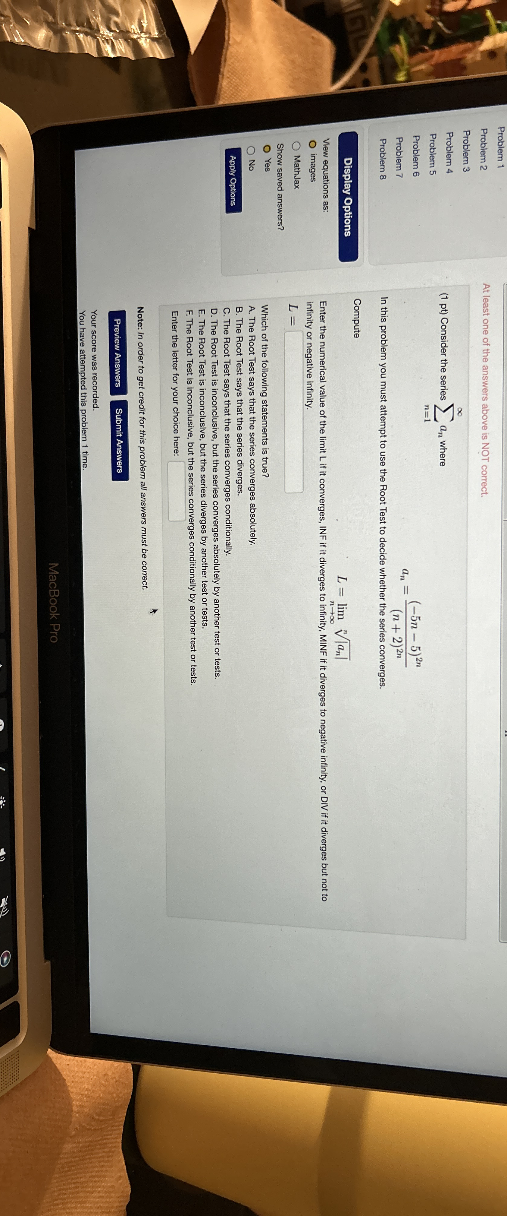 Solved Problem 1Problem 2At least one of the answers above | Chegg.com