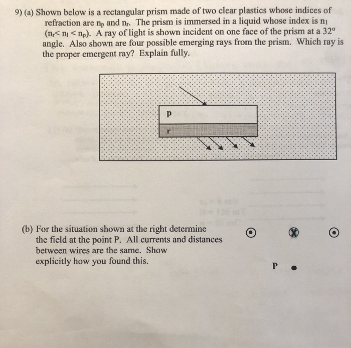 Solved 9) (a) Shown below is a rectangular prism made of two | Chegg.com