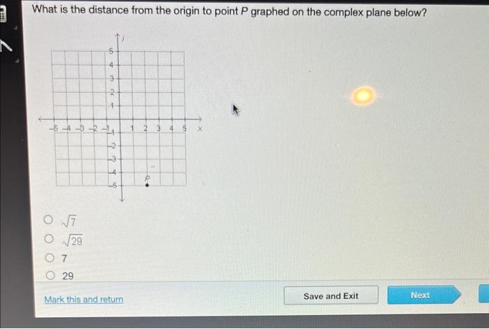 Solved What is the distance from the origin to point P | Chegg.com