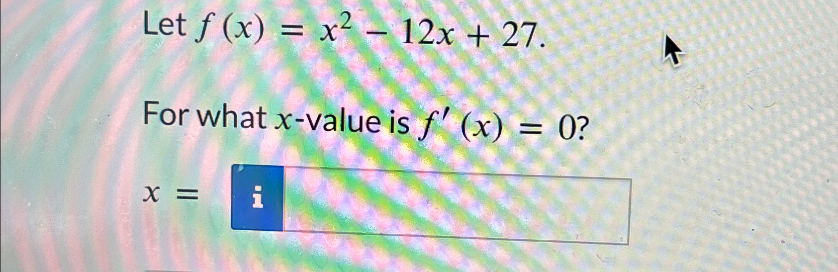 solved-let-f-x-x2-12x-27for-what-x-value-is-f-x-0-x-chegg
