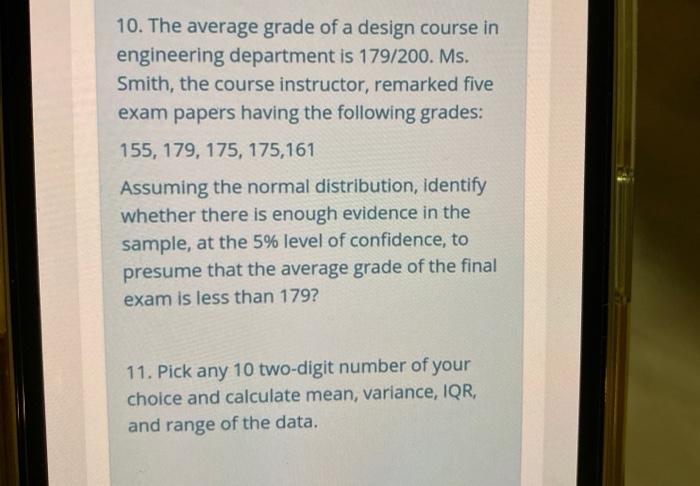 solved-10-the-average-grade-of-a-design-course-in-chegg