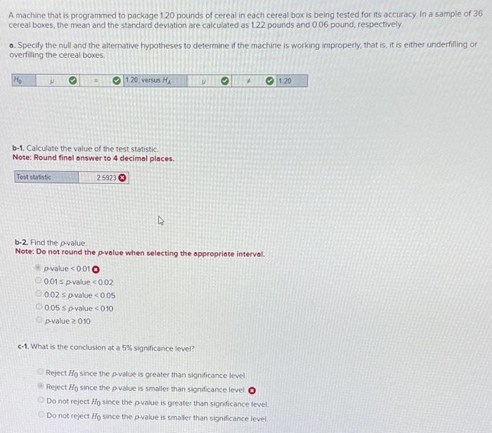 Solved A Machine That Is Programmed To Package 120 Pounds Of | Chegg.com