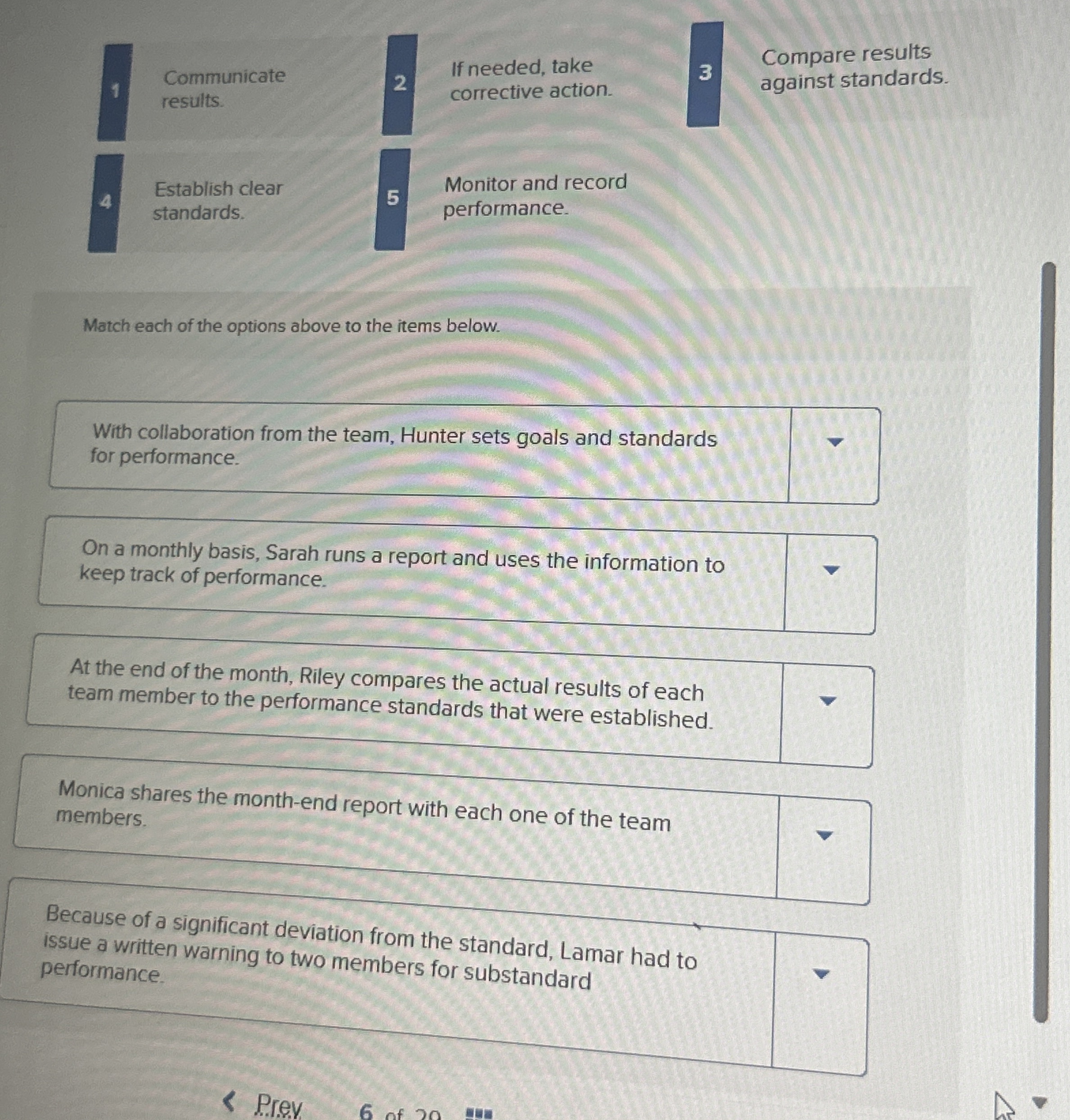 [Solved] Communicate results. If needed, take Compare resul