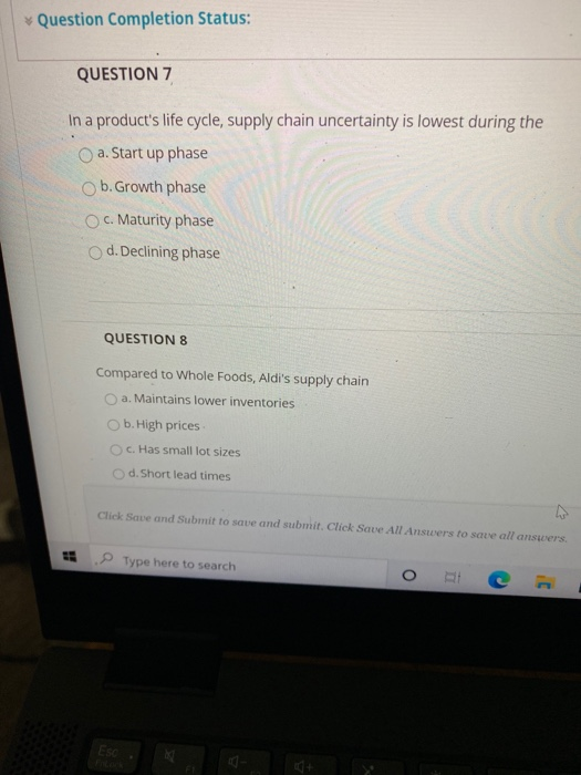 Solved Question Completion Status: QUESTION 7 In a product's | Chegg.com
