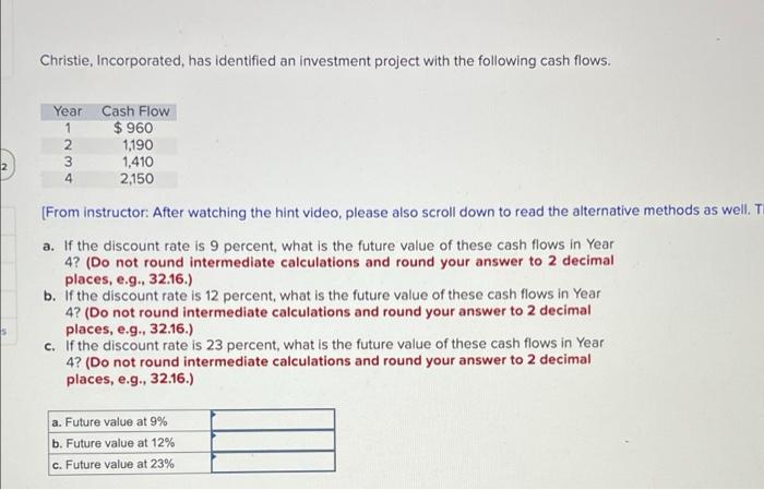 solved-christie-incorporated-has-identified-an-investment-chegg