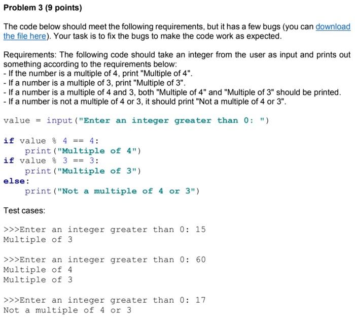 Solved Problem 2 (7 points) Implement a function defined as | Chegg.com