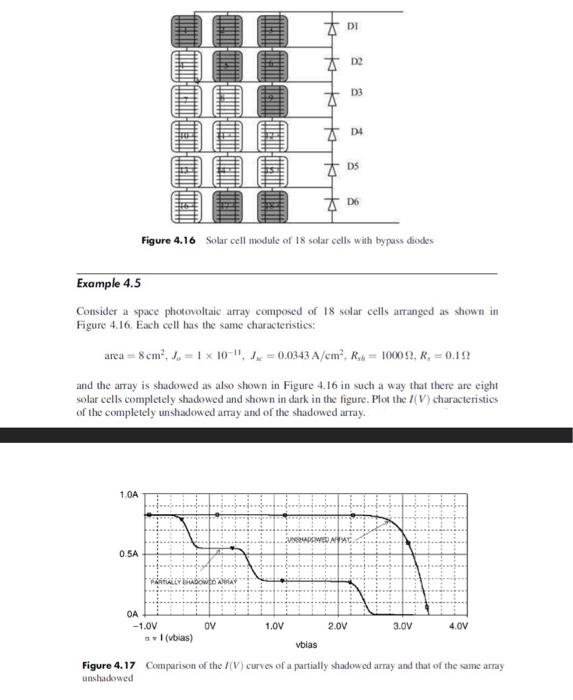 Solved Figure 4.16 Solar cell module of 18 solar cells with | Chegg.com