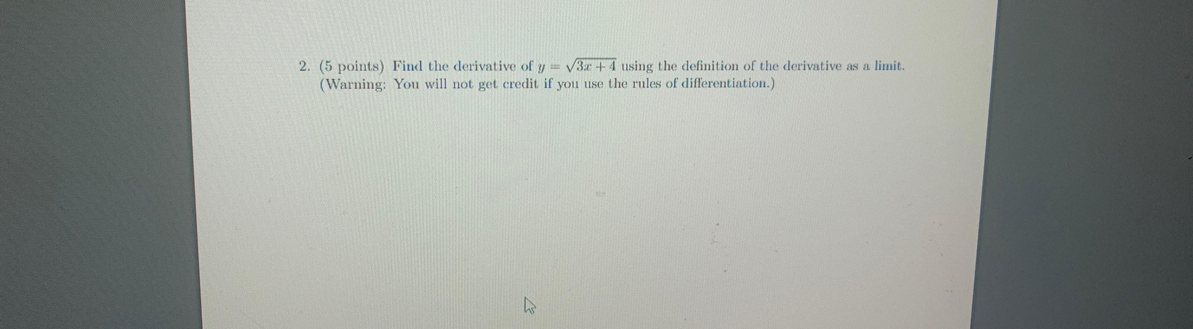 solved-find-the-derivative-of-y-3x-42-using-the-definition-chegg