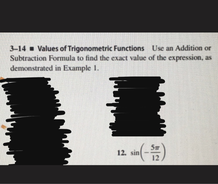 Solved 3–14 – Values of Trigonometric Functions Use an | Chegg.com
