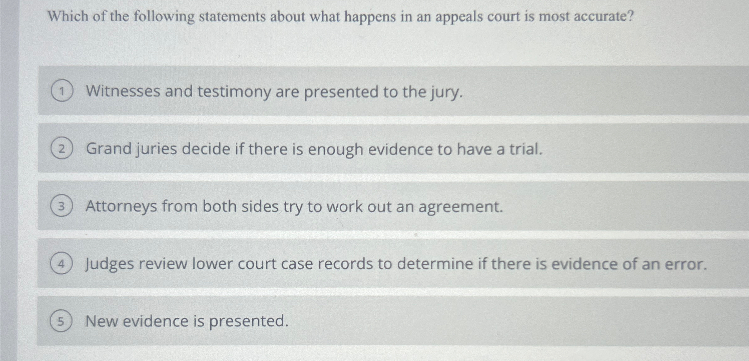 Solved Which of the following statements about what happens | Chegg.com