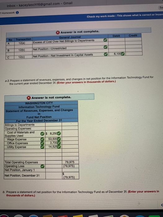 Solved I need help finishing this problem, I have a lot of | Chegg.com