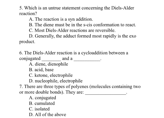 Solved 5. Which is an untrue statement concerning the