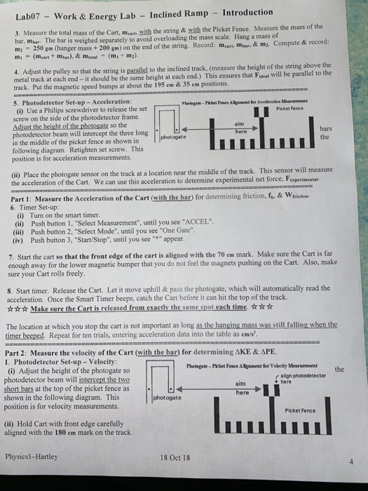 Solved I turned in a physics lab which is the first page i | Chegg.com