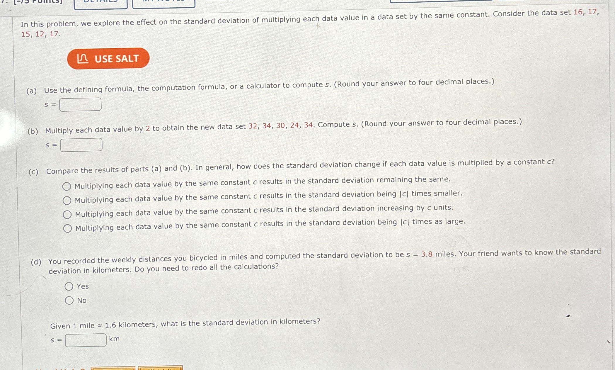 Solved In this problem, we explore the effect on the