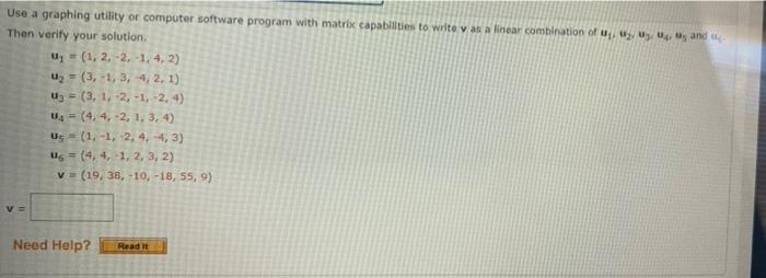 Solved Use a graphing utility or computer software program | Chegg.com