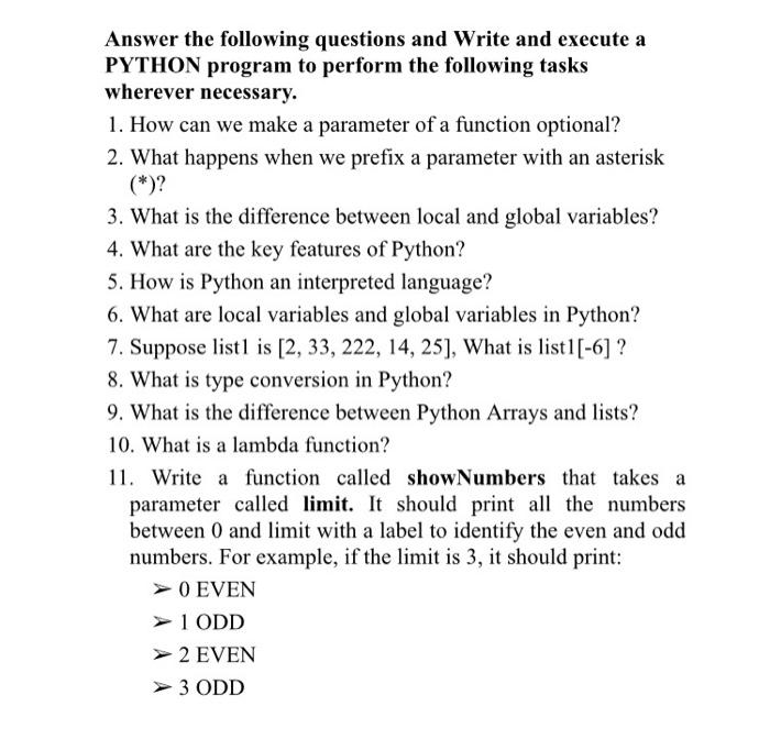 Solved Answer the following questions and Write and execute | Chegg.com
