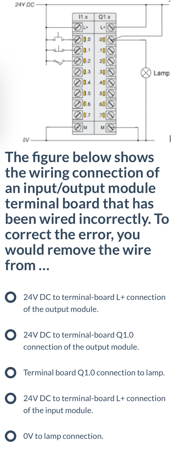 Solved The figure below shows the wiring connection of an | Chegg.com