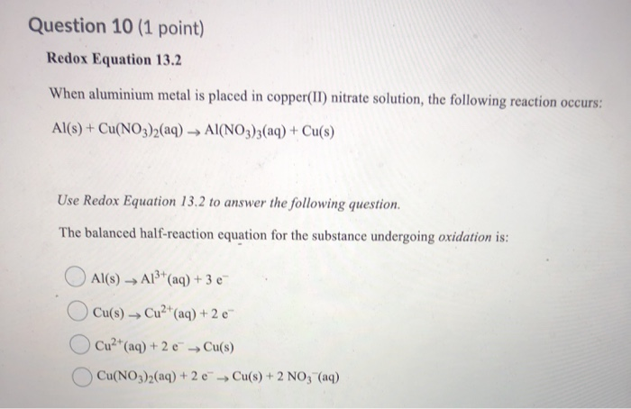 Reaction of zing and 2025 copper ii nitrate solution