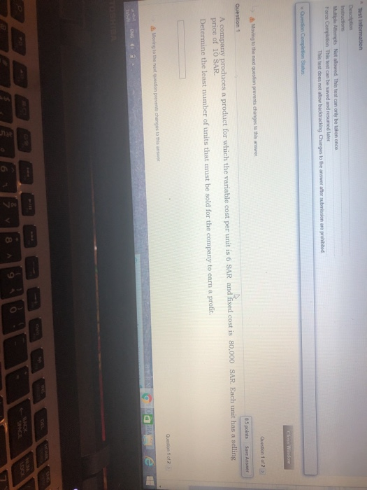 Solved Test Information Description Instructions Multiple | Chegg.com
