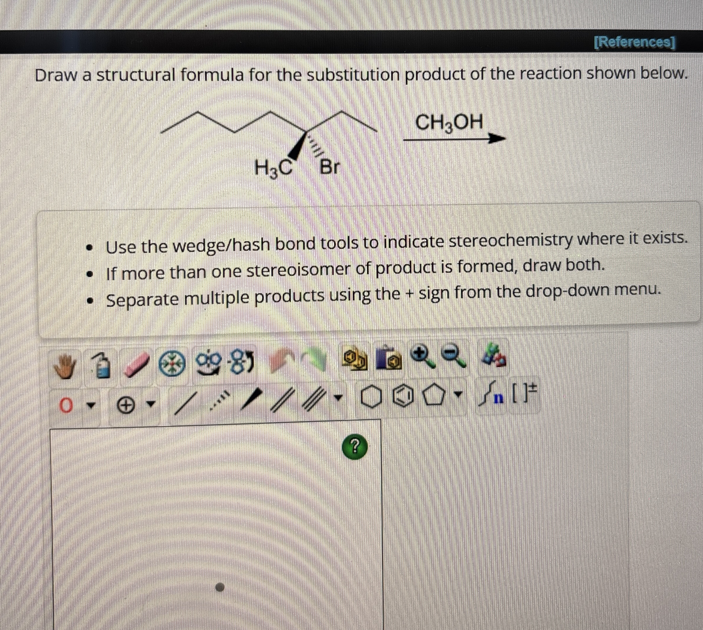 Solved References Draw A Structural Formula For The Chegg Com