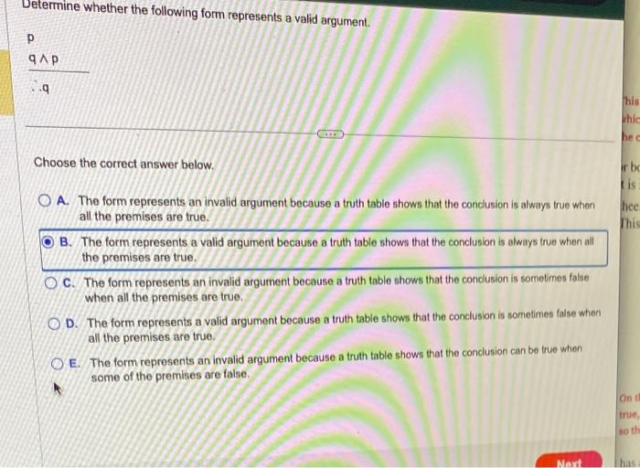 Solved Determine whether the following form represents a | Chegg.com