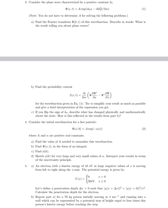 Solved 3. Consider the plane wave characterized by a | Chegg.com