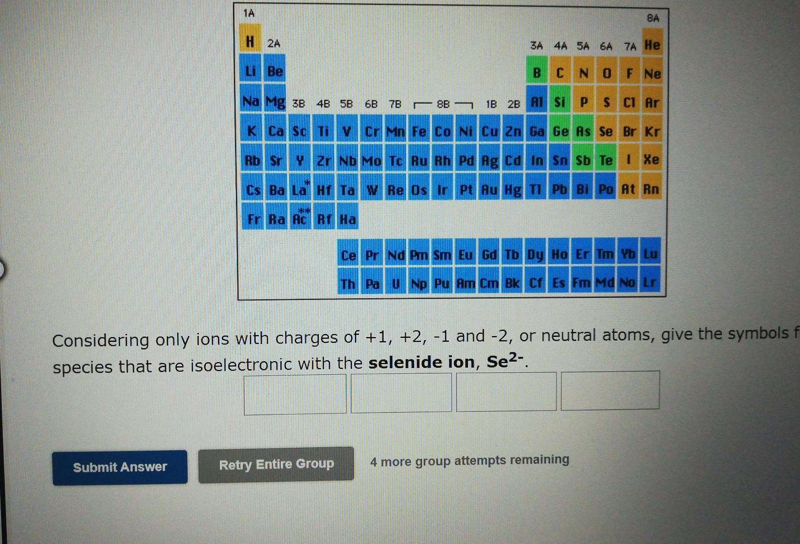 solved-a-monatomic-ion-with-a-charge-of-1-has-an-electronic-chegg