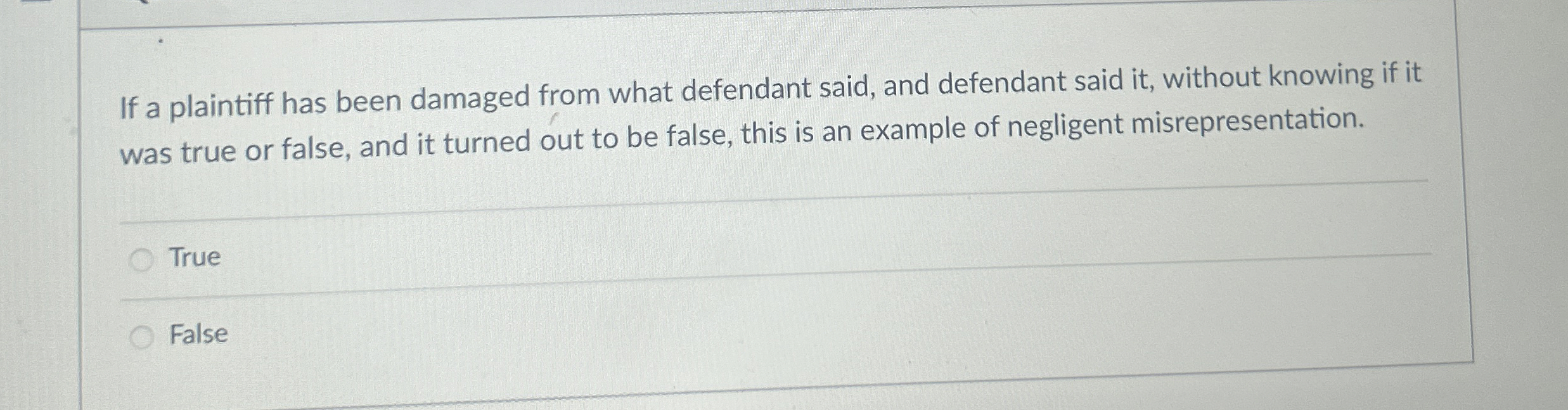 Solved If a plaintiff has been damaged from what defendant | Chegg.com