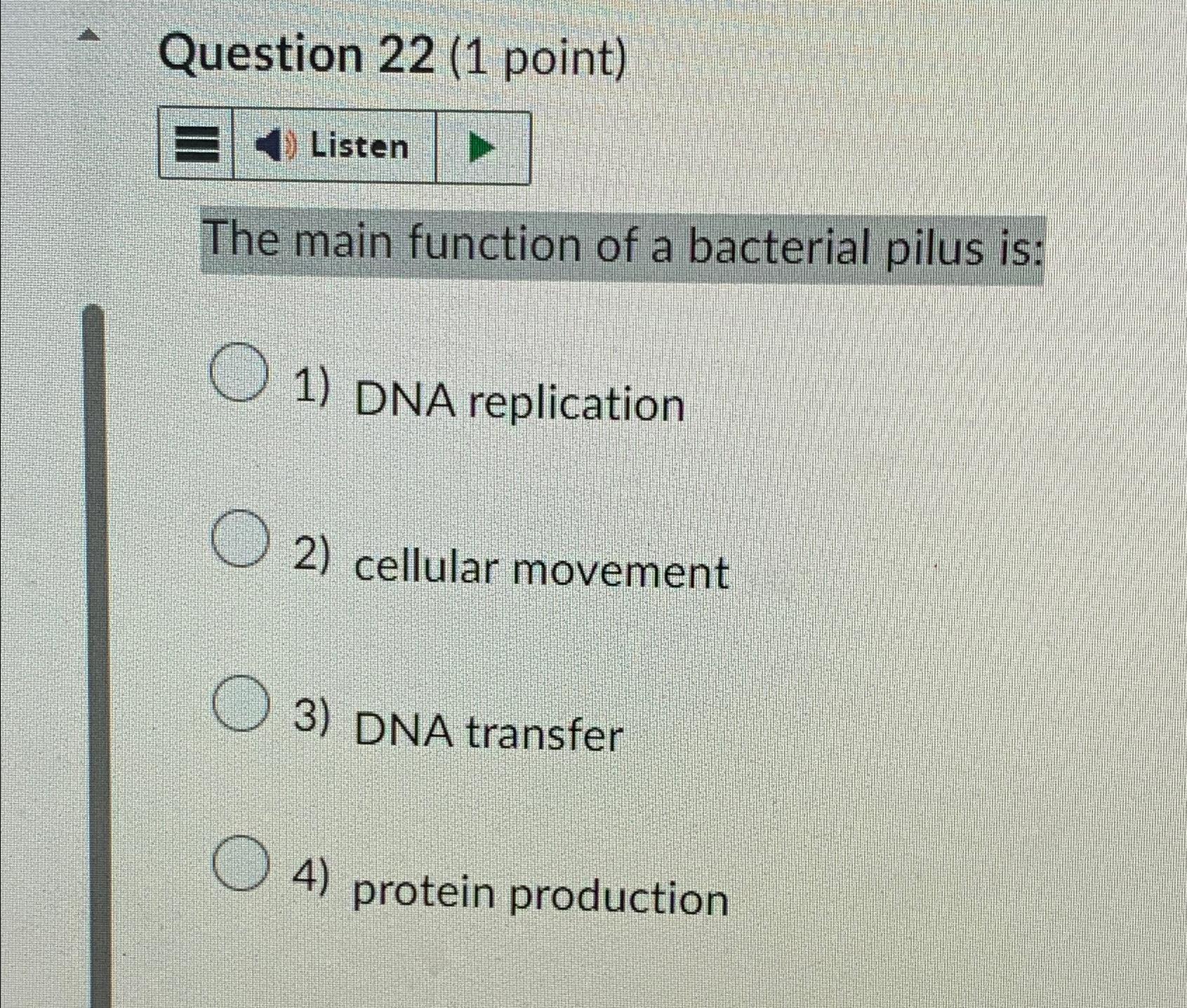 Solved Question 22 (1 ﻿point)The main function of a | Chegg.com
