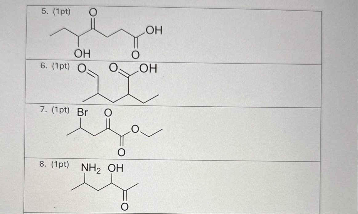 Solved Write the IUPAC, systemic name of the compound 5-8 | Chegg.com