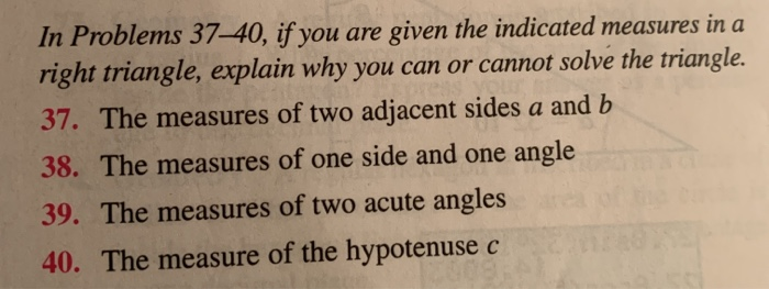 Solved In Problems 37-40, if you are given the indicated | Chegg.com