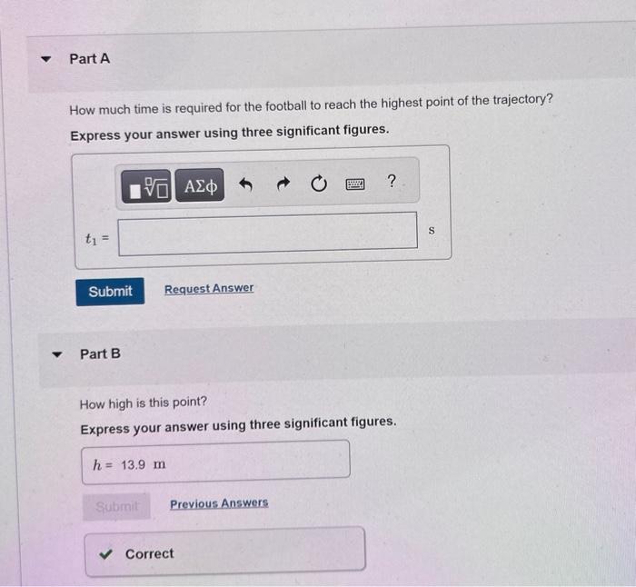 Solved A rookie quarterback throws a football with an