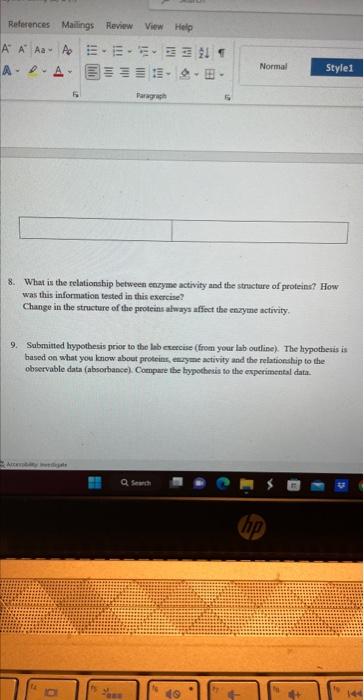 Solved 2. What is the relationship to enzyme activity and | Chegg.com