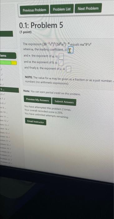 Solved The expression (3b−2c5)5(5b6a2)−6 equals na b0ct | Chegg.com