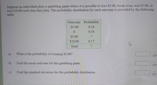 What is probability in gambling