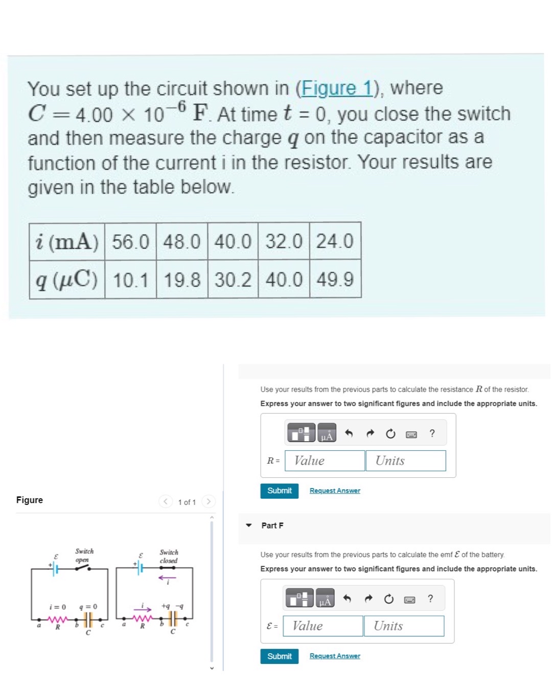 Solved You set up the circuit shown in (Figure 1), ﻿where | Chegg.com