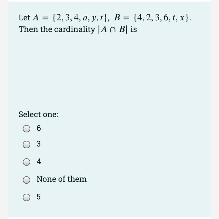 Solved If It Is Known That The Cardinality Of The Set B X B | Chegg.com