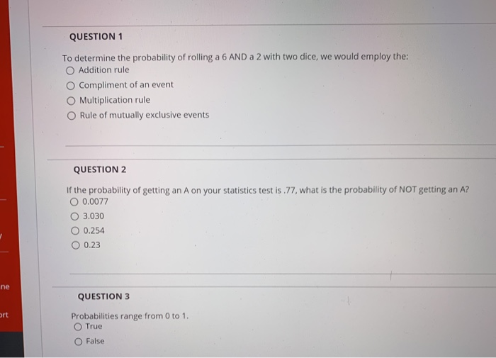 Solved QUESTION To determine the probability of rolling a 6 | Chegg.com