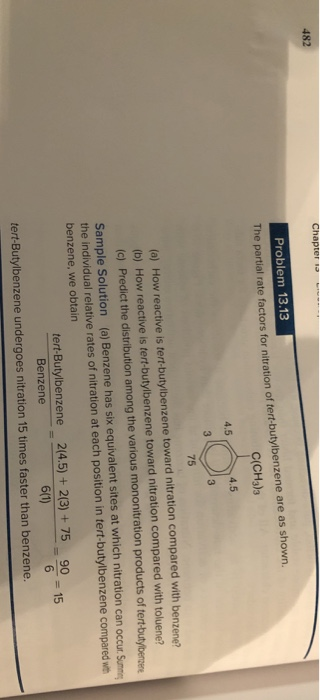 Solved Chapter sa 482 Problem 13.13 The partial rate factors | Chegg.com
