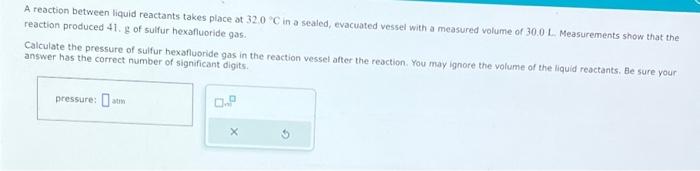 Solved A reaction between liquid reactants takes place at | Chegg.com