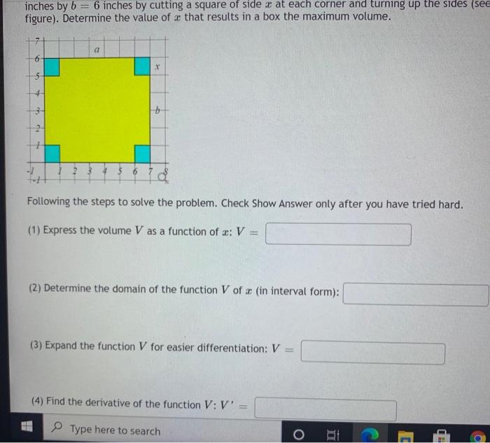 Solved Openbox Problem. An openbox (top open) is made from