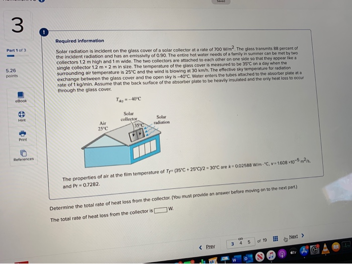 Solved m Required Information Part 1 of 3 5.26 points Solar | Chegg.com