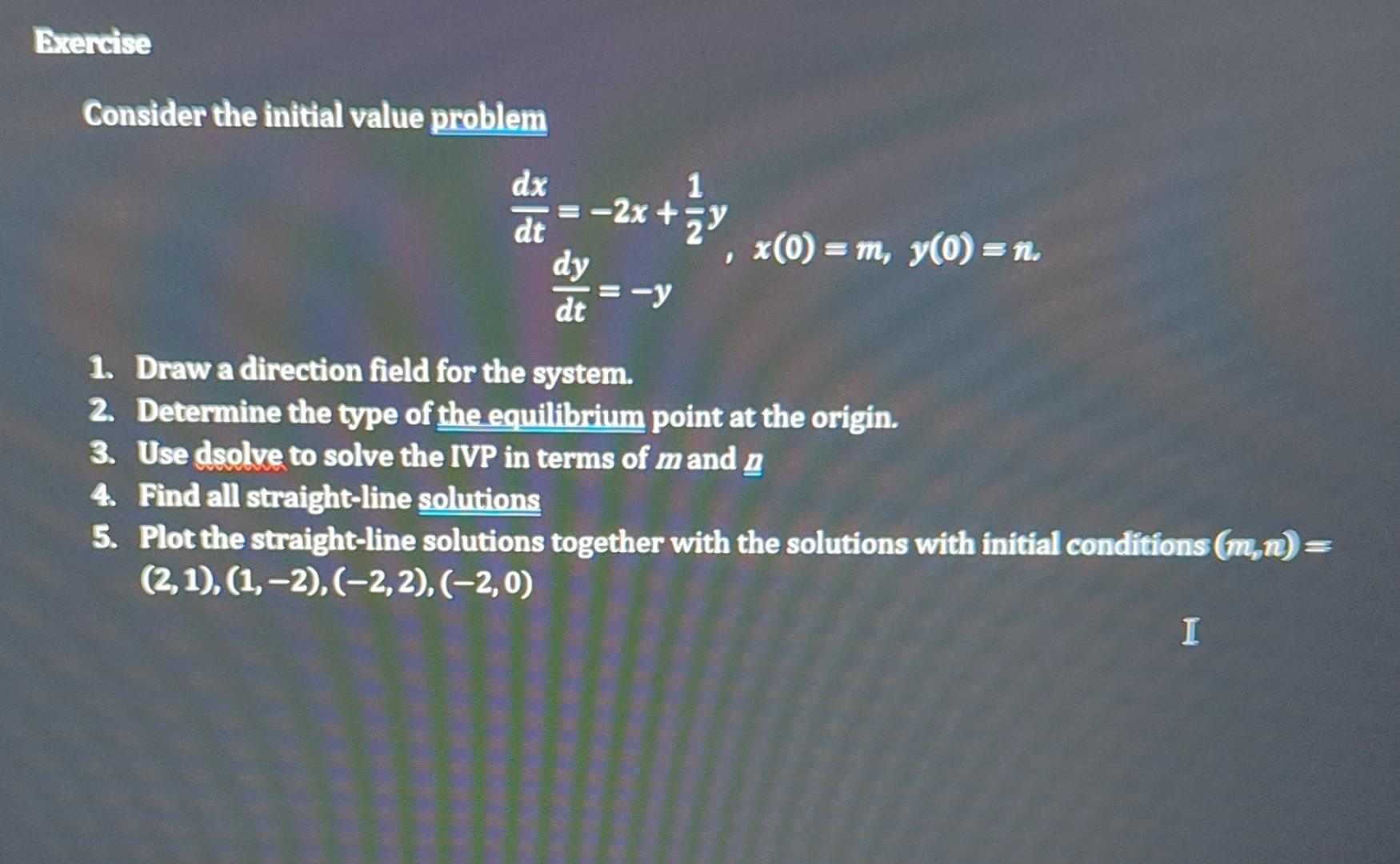 Solved Consider the initial value problem | Chegg.com