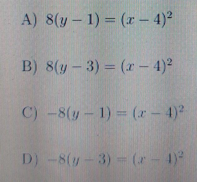 Solved Two different parabolas have the same vertex and | Chegg.com