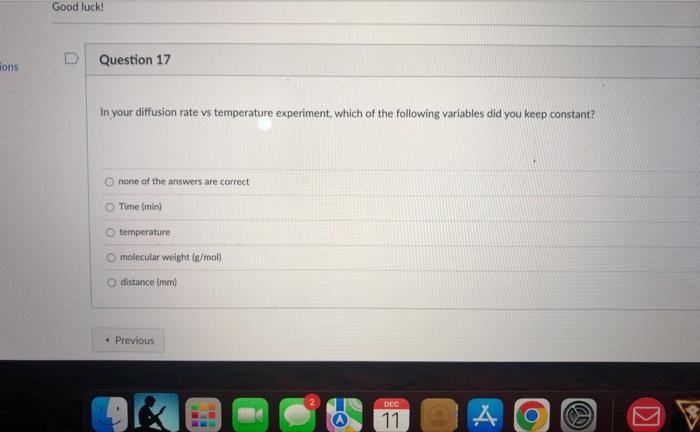 does temperature affect the rate of diffusion experiment