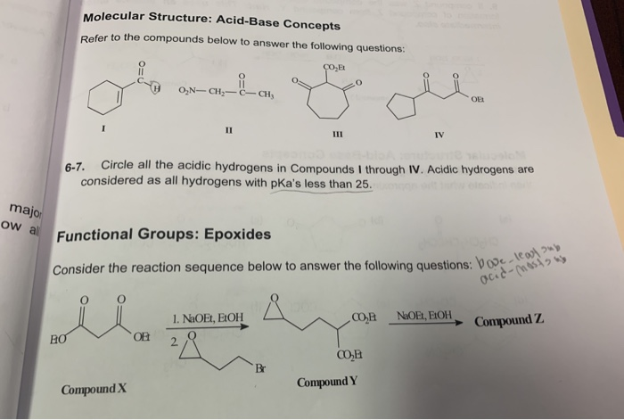 Solved Molecular Structure Acid Base Concepts Refer To T Chegg Com