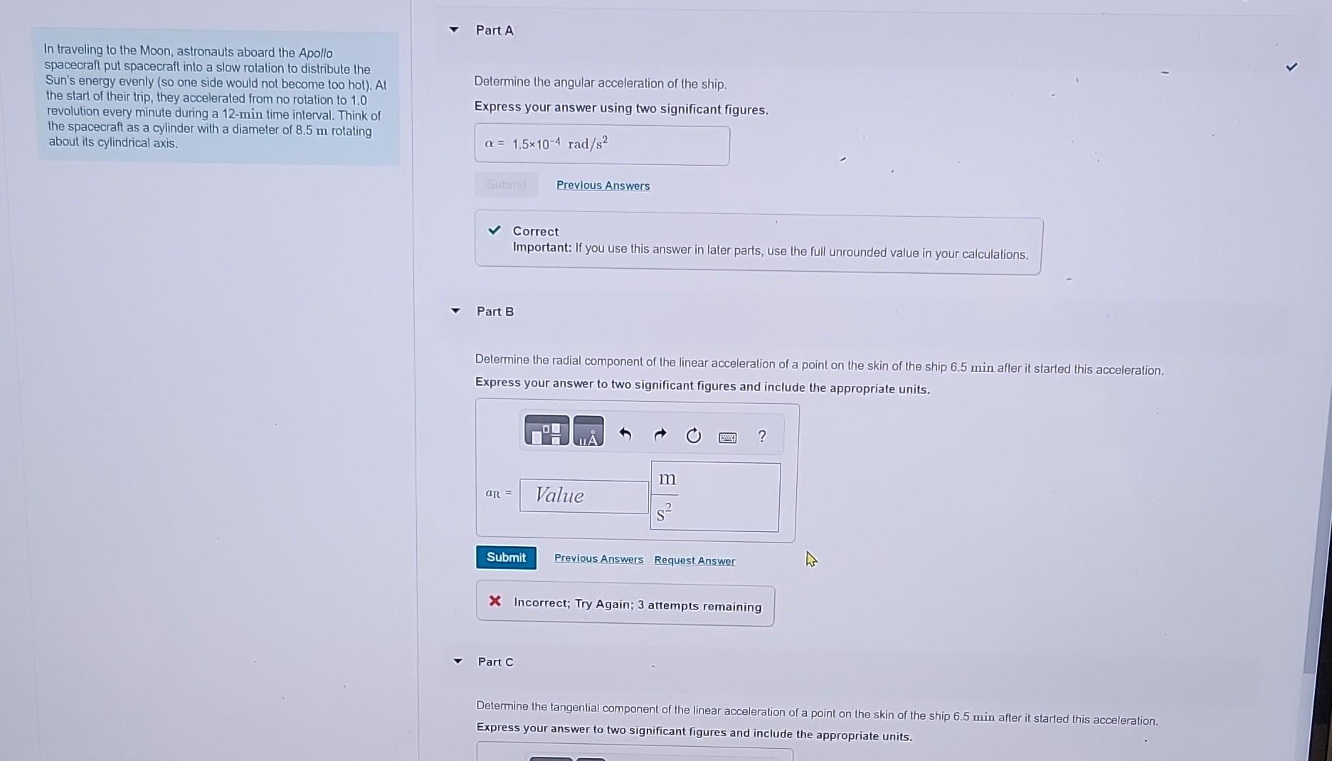 In traveling to the Moon, astronauts aboard the | Chegg.com